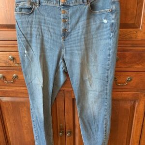 LC Conrad Button Fly Skinny Jeans Plus